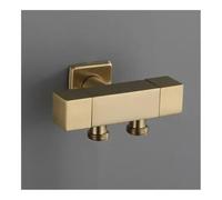 Vanne d'angle de toilette à trois voies en or brossé, séparateur d'eau multifonction