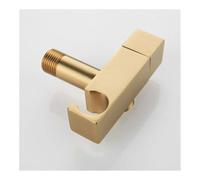 Vanne d'angle de toilette à trois voies en or brossé, séparateur d'eau multifonction