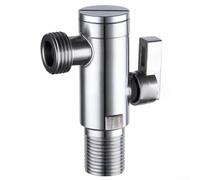 Vanne d'angle en acier inoxydable avec noyau de robinet à tournant sphérique 1/4 de tour et filtre amovible pour intégration du système de plomberie domestique (20 mm)