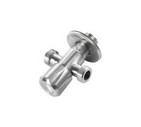 Vanne d'angle en acier inoxydable d'admission de salle bain sortie simple et double G1/2 d'arrêt d'eau Toilette Cuisine (H)(Y2)