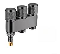 Vanne d'angle en cuivre à 3 sorties, triple inverseur d'eau pour machine à laver, interrupteurs de robinet en laiton antirouille, design compact pour connexions filetées standard (H)