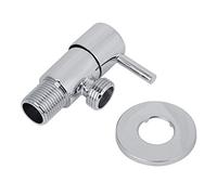 Vanne d'angle en laiton chromé, durable et anticorrosion, pour le contrôle de l'eau de la salle de bain avec un débit fluide, facile à installer pour une décoration de salle de