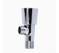 Vanne d'angle en laiton massif pour toilettes et machines à laver avec composants en acier inoxydable et protection finition chromée