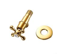 Vanne d'angle fiable en laiton, finition dorée, 12 valves pour arrêt d'eau de toilette