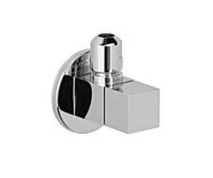 Vanne d'angle Herzbach 11.954780.2.01 carré, avec rosace d= 55mm, chromé