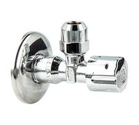 Vanne d'angle professionnelle 1/2" autodense, laiton chromé