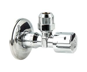 Vanne d'angle professionnelle 1/2" autodense, laiton chromé