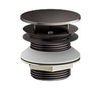 Vanne d'arbre KEUCO Universal 59904350000 pour Waschtische sans ouverture de trop-plein, G 2000 2000 /4, titane noir brossé