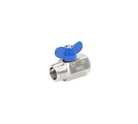 Vanne d'arrêt à bille miniature en acier inoxydable 304 avec poignée, femelle/mâle, 1/8", 1/4", 3/8", 1/2", 3/4", 1", sanitaire(3l8 Male)
