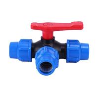 Vanne D'arrêt À Boisseau Sphérique, 20mm/25mm/32mm/40mm/50mm/63mm PE Tuyau Raccord Rapide Vanne À Boisseau Sphérique À Trois Voies PVC Joint De Compression En Forme De T For Conduites D'eau (Size : 5