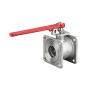 Vanne d'arrêt à boisseau sphérique bride carrée en acier inoxydable 304 DN50/DN65/DN80/DN100(DN65)