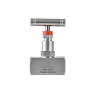 Vanne d'arrêt à pointeau femelle haute pression en acier inoxydable 304 J13-320P, 1/4", 3/8", 1/2", 1 pièce(1/2",BSP)