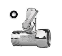 Vanne D'arrêt Adaptateur, Vanne D'arrêt En T 3/8 X 3/8 X 1/4" Avec Robinet D'arrêt Adaptateur, Adaptateur Robinet D’arrêt, Adaptateur De Raccordement D'eau En T Pour Filtre à Eau Potable Sous évier