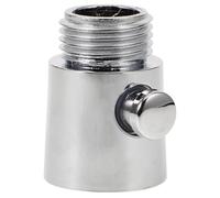 Vanne D'arrêt Bouton, Contrôle Précis Débit, Salle Rv | Métal Argenté, Diamètre 2cm, Ouverture Rapide et Fermeture Immédiate, Économie D'eau, Usage Salle de Bain