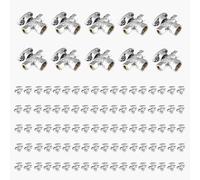 Vanne d'arrêt coudée à double sortie - Entrée FIP 1/2" x Sorties à compression 3/8" - Vanne d'arrêt robuste en laiton chromé(100pack FIP)