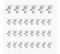 Vanne d'arrêt coudée multitours en laiton chromé sans plomb - 1/2" FIP x 3/8" à compression - Lot de 5(30pack Compression Connect)