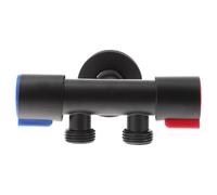 Vanne D'arrêt D'angle en Acier Inoxydable Noire, pour Toilette et Balcon
