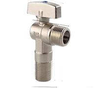 Vanne d'arrêt d'angle en laiton chromé longue durée pour chauffe-eau, lavabo, cuisine, 10,2 à 15,2 cm, compatible (I)