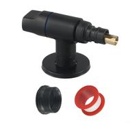 Vanne d'arrêt d'angle en laiton durable pour machine à laver - 1,3 cm pour vanne d'isolation d'angle filetée BSP - Commande d'arrêt rapide pour évier de salle de bain et de cuisine - Design peu