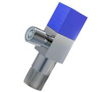 Vanne D'arrêt D'angle pour Toilettes Eau Froide, Anti-retour, Métal Bleu
