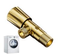 Vanne d'arrêt d'angle, valve triangulaire de robinet, vanne d'arrêt d'angle domestique pour toilettes | Régulateur de débit d'eau confortable avec design de volant pour salle de bain, lavabo, cuisine,