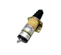 Vanne d'arrêt de carburant 12 V, interrupteur d'arrêt pour installations | Construction en métal, arrêt automatique du carburant, convient pour Perkins et Lister, installation facile, 17 x 8 x 6 cm