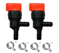 Vanne d'arrêt de carburant à 90 degrés 6,35 mm avec colliers de serrage