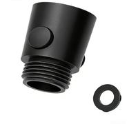 Vanne d'arrêt de douche avec interrupteur One Touch pour un contrôle rapide du débit d'eau, connecteur fileté G1/2, ABS anti-fuite (noir)