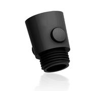 Vanne d'arrêt de douche G1/2 - Vanne de contrôle du débit d'eau de rechange pour pommeau de douche de salle de bain ou pulvérisateur de bidet - Noir