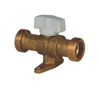 Vanne d'arrêt de gaz 20x27 avec support de fixation 20mm Gurtner