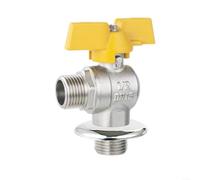 Vanne d'arrêt de gaz en laiton 1/2" DN15 avec poignée papillon
