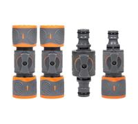 Vanne D'arrêt De Tuyau D'eau - 4 Pièces Adaptateur De Vanne De Tuyau D'arrosage À Dégagement Rapide Connecteur De Contrôle De Débit Précis Pour L'irrigation Lavage De Voiture Ensemble De Robinet Extér