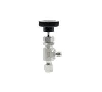 Vanne d'arrêt de type angle en acier inoxydable 316, vanne à pointeau de compression for eau, gaz, huile, carburant (1/4)(6mm)