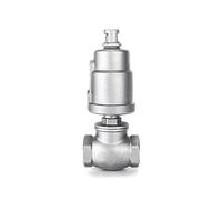 Vanne d'arrêt d'eau à commande pneumatique BSPT, 1-1/2 "2" 2-1/2 ", en acier inoxydable 304, for sèche-linge(Normally Close-stainless Head,2)