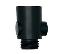 Vanne d'arrêt d'eau en un clic pour pommeau de douche noir, raccord 4 | Contrôle du débit facile pour robinets de douche standard, air comprimé, contrôle de valve, cylindre, compresseur