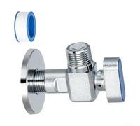 Vanne d'Arrêt en Laiton 79mm Débit Élevé Anti-Fuite | Filetage standard 1/2 pouces pour une installation pour facile compacte triangulaire pour une plomberie cuisine