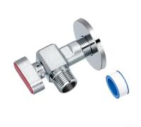 Vanne d'Arrêt en Laiton 79mm Débit Élevé Anti-Fuite | Filetage standard 1/2 pouces pour une installation pour facile compacte triangulaire pour une plomberie cuisine
