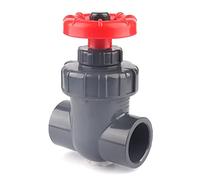 Vanne d'arrêt en PVC for aquarium et irrigation - Contrôle de débit continu, vanne à guillotine en plastique, diamètre intérieur 20-63 mm(Black,ID25mm)