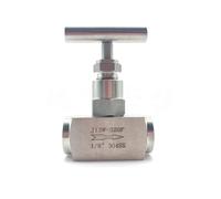 Vanne d'arrêt femelle à aiguille haute pression en acier inoxydable 304 de 1/4" 3/8" 1/2" J13-320P Contrôle du débit de grue (2,5 cm)
