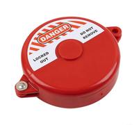 Vanne d'arrêt industrielle Cadenas de sécurité en plastique ABS pour vannes de tuyauterie, compatible avec les diamètres de valve 25-64 mm ou 64-127 mm pour l'assurance maintenance (64-127 mm)