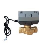 Vanne d'arrêt motorisée à deux voies en laiton 1/2'' 3/4'' 1'' VC6013 Vanne électrique for ventilo-convecteur AC220V(1/2")