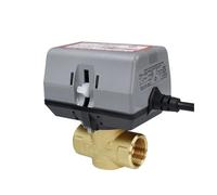 Vanne d'arrêt motorisée en laiton à 2 voies avec ventilo-convecteur VC6013, vanne à globe électrique - Électrovanne AC220V(DN15)