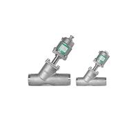 Vanne d'arrêt pneumatique à siège incliné de type Y en acier inoxydable 304 de 1-1/4 1-1/2 1/2 3/4 2 1 pouce 1 pièce(1-1/2",B TYPE_SINGLE-ACTING)