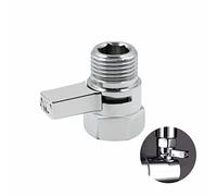 Vanne d'arrêt Pommeau Douche contrôle - Filetage G1/2" robinet extérieur, d'angle chrome Shut-Off pour Flux Robinet Débit Rechange Universelle, Valve d'angle chromée douchette à main, bras douche