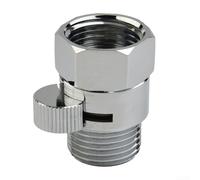 Vanne d'arrêt pour pommeau de douche, construction en laiton massif avec finition chromée polie, vanne de débit à contrôle rapide avec connexion standard G1/2