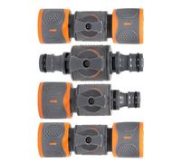 Vanne d'Arrêt pour Tuyau - Compact Modern d'Arrosage Adaptateur à Contrôle, Premium, Stylish, Précis et Ajustement Serré, Lot de 4 Raccord avec | Multipurpose Outdoor Indoor Utility