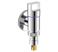 Vanne D'Arrêt Wc Robinet D'Arrêt D'Eau Automatique G1/2 En Laiton Pour Lave-Linge Couleur Argent