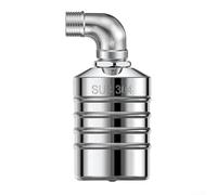 Vanne d'arrivée d'eau automatique avec mécanisme à flotteur pour système de réservoir en acier inoxydable 304 pour un fonctionnement sans fuite et sans entretien (entrée latérale)