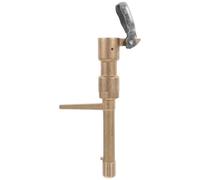 Vanne D'arrosage de Jardin 6 Points, Prise D'eau Souterraine en Cuivre | Accès Rapide et Stable, Usage Extérieur pour Parcs et Zones Ouvertes, Finition Or, Design Simple