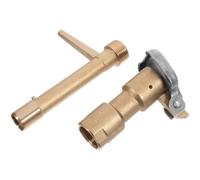 Vanne D'arrosage de Jardin Souterraine en Cuivre, Débit Rapide, Pelouse | Buse Arrosage Automatique pour Jardin, Pression Stable, Usage Parc et Plantes, Design Simple, Couleur Or